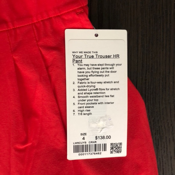NWT lululemon HR pants - Picture 7 of 10